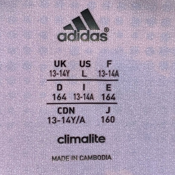 Adidas Climate Floral Tank Top 13 - 14 Y - Picture 3 of 8